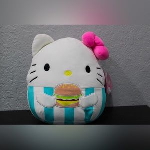 NWT Hello Kitty with Hamburger squishmallow